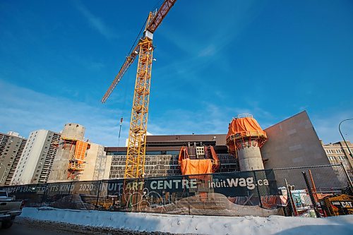 MIKE DEAL / WINNIPEG FREE PRESS
Construction continues on the Inuit Art Centre at the Winnipeg Art Gallery Friday morning.
190222 - Friday, February 22, 2019.