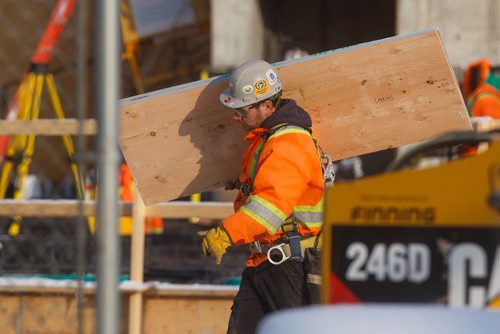 MIKE DEAL / WINNIPEG FREE PRESS
Construction continues on the Inuit Art Centre at the Winnipeg Art Gallery Friday morning.
190222 - Friday, February 22, 2019.