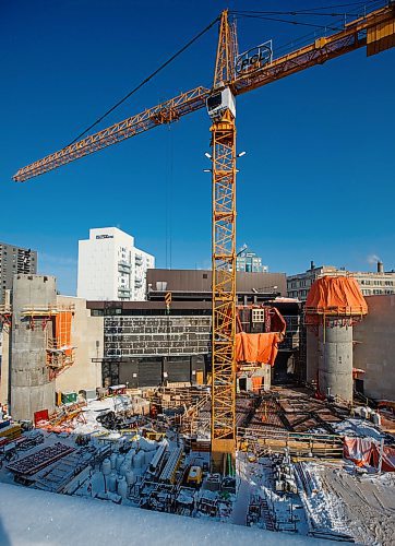 MIKE DEAL / WINNIPEG FREE PRESS
Construction continues on the Inuit Art Centre at the Winnipeg Art Gallery Friday morning.
190222 - Friday, February 22, 2019.