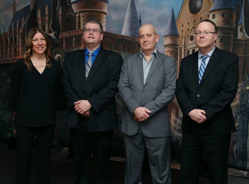 JASON HALSTEAD / WINNIPEG FREE PRESS

L-R: Attendees from platinum sponsor South Beach Casino and Resort, Karen Anastasio, Robbin Ambrose, Richard De Krijger and John Anderson, at the Alzheimer Society of Manitoba's A Night in Croatia Gala on Feb. 7 2019 at the RBC Convention Centre Winnipeg. (See Social Page)