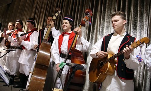 JASON HALSTEAD / WINNIPEG FREE PRESS

Members of the musical group Croatian Dawn perform at the Alzheimer Society of Manitoba's A Night in Croatia Gala on Feb. 7 2019 at the RBC Convention Centre Winnipeg. (See Social Page)