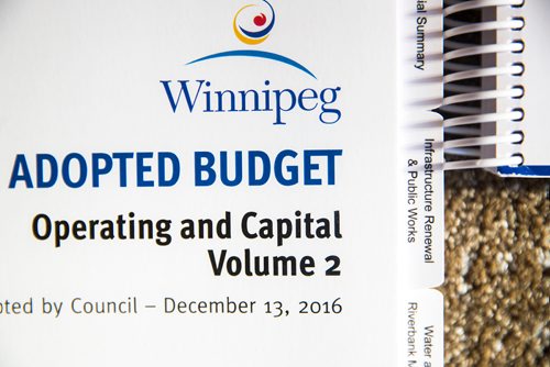 MIKAELA MACKENZIE / WINNIPEG FREE PRESS
The four previous budgets at City Hall in Winnipeg on Monday, Feb. 25, 2019. The City of Winnipeg is committed to developing a four-year budget beginning with 2020 and having it in place by the end of this year.
Winnipeg Free Press 2019.