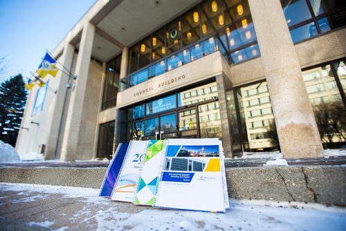 MIKAELA MACKENZIE / WINNIPEG FREE PRESS
The four previous budgets at City Hall in Winnipeg on Monday, Feb. 25, 2019. The City of Winnipeg is committed to developing a four-year budget beginning with 2020 and having it in place by the end of this year.
Winnipeg Free Press 2019.