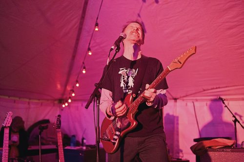 Canstar Community News Feb. 17, 2019 - Jay Nowicki of The Perpetrators performs in the Forest Tent on Sunday night of Festival du Voyageur. (DANIELLE DA SILVA/SOUWESTER/CANSTAR)