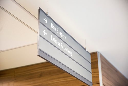 MIKAELA MACKENZIE / WINNIPEG FREE PRESS
Signage at the new HSC Winnipeg Womens Hospital in Winnipeg on Tuesday, Feb. 26, 2019. 
Winnipeg Free Press 2019.