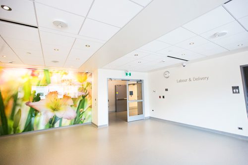 MIKAELA MACKENZIE / WINNIPEG FREE PRESS
The entrance to the labour and delivery area at the new HSC Winnipeg Womens Hospital in Winnipeg on Tuesday, Feb. 26, 2019. 
Winnipeg Free Press 2019.