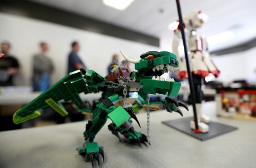 TREVOR HAGAN / WINNIPEG FREE PRESS
LEGO sets owned by Kayax Arki at the Manitoba LEGO Club block party, for Dave Sanderson, Sunday, February 24, 2019.