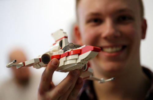 TREVOR HAGAN / WINNIPEG FREE PRESS
Sean Kohli at the Manitoba LEGO Club block party, for Dave Sanderson, Sunday, February 24, 2019.