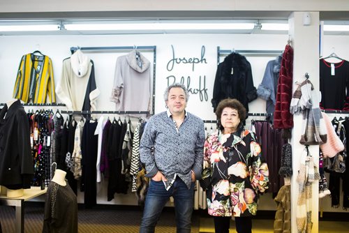 MIKAELA MACKENZIE / WINNIPEG FREE PRESS
Ivan (left) and Rita Masters, owners of Masters of London, pose in the store (which will be closing soon) in Winnipeg on Thursday, Feb. 28, 2019. 
Winnipeg Free Press 2019.