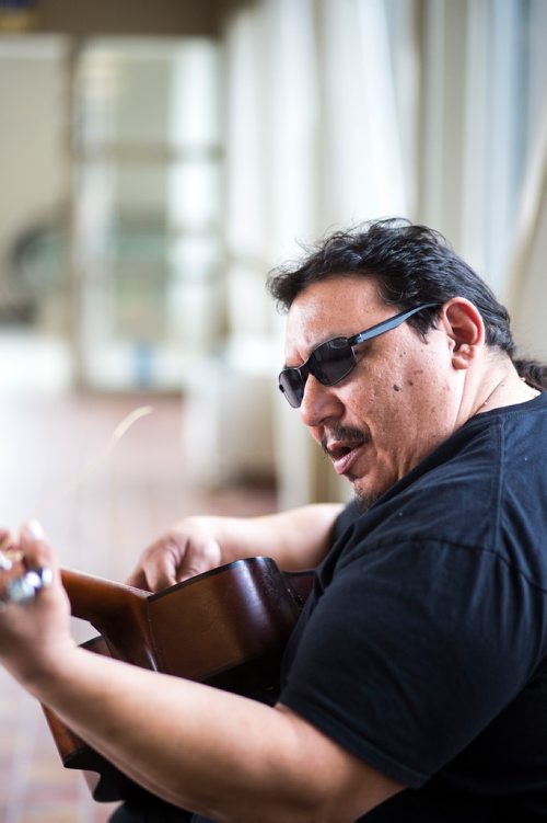 MIKAELA MACKENZIE / WINNIPEG FREE PRESS
Lucien Spence practices in the skywalks downtown in Winnipeg on Wednesday, Feb. 27, 2019. He believes that it is his duty to share his musical talent, and also finds the exposure to be a perk of busking.
Winnipeg Free Press 2019.