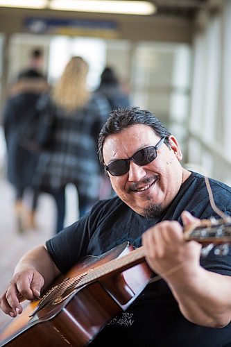 MIKAELA MACKENZIE / WINNIPEG FREE PRESS
Lucien Spence practices in the skywalks downtown in Winnipeg on Wednesday, Feb. 27, 2019. He believes that it is his duty to share his musical talent, and also finds the exposure to be a perk of busking.
Winnipeg Free Press 2019.