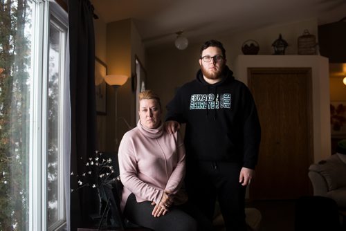MIKAELA MACKENZIE / WINNIPEG FREE PRESS
Lisa and Aaron Dyck pose for a portrait in their house between Anola and Beausejour on Thursday, Feb. 28, 2019. For unknown reasons, 17-year-old Aaron was flagged by the secret service as a security risk, and therefor can't take part in the meet-and-greet aspect of Obama's event in Winnipeg Monday, despite having bought a ticket.
Winnipeg Free Press 2019.