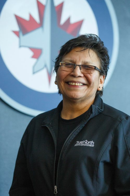 MIKE DEAL / WINNIPEG FREE PRESS
Rachel Esquash work's for True North Sports and Entertainment a company whose  commitment to the indigenous community has changed over the years.
190228 - Thursday, February 28, 2019.