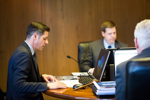 MIKAELA MACKENZIE / WINNIPEG FREE PRESS
Mayor Brian Bowman speaks before EPC tables the 2019 budget at City Hall in Winnipeg on Friday, March 1, 2019. 
Winnipeg Free Press 2019.