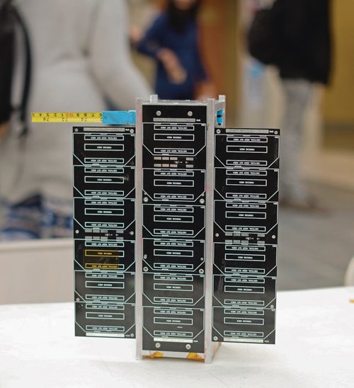 Canstar Community News Feb. 25, 2019 -  The University of Manitoba Space Applications and Technology Society won the Canadian Satellite Design Challenge and was awarded $10,000 on Feb. 25. The group's TSat4 scored highest among judges from the Canadian Space Society. (DANIELLE DA SILVA/SOUWESTER/CANSTAR)