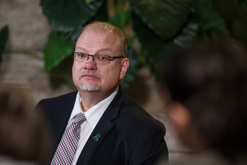 MIKE DEAL / WINNIPEG FREE PRESS
Kelvin Goertzen Minister of Education and Training after question period Wednesday afternoon in the Manitoba Legislative building.
190306 - Wednesday, March 06, 2019.