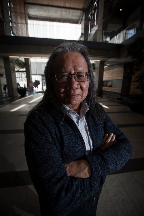 PHIL HOSSACK / WINNIPEG FREE PRESS - Fox Lake's Robert Wavey poses at Mb Hydro's Winnipeg HQ prior to  an interview with Melissa Martin. See her story. -March 6, 2019.