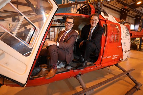 RUTH BONNEVILLE / WINNIPEG FREE PRESS

LOCAL - RRC chopper

Dr. Doug Eyolfson, Member of Parliament for Charleswood-St.James-Assiniboia-Headingley (left) and RRC CEO, Paul Vogt, pose for a photo in the military chopper that was donated by the Government of Canada to the RRC students  at Red River Colleges Stevenson Aviation Campus  Hubert Kleysen Hangar on  Thursday.  



March 07, 2019
