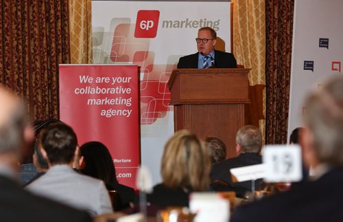 MIKE DEAL / WINNIPEG FREE PRESS
Manitobas Finance Minister Scott Fielding talks during the Manitoba Chamber of Commerce breakfast at the Fort Garry Hotel Friday morning the day after tabling the 2019 Provincial Budget. 
190308 - Friday, March 8, 2019