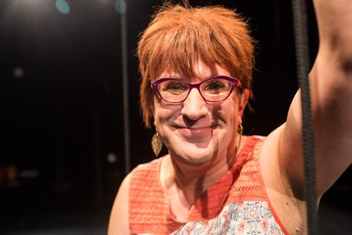 MIKAELA MACKENZIE / WINNIPEG FREE PRESS
Playwright Lara Rae poses for a portrait in the Rachel Browne Theatre a week before her show, Dragonfly, opens in Winnipeg on Friday, March 8, 2019. 
Winnipeg Free Press 2019.