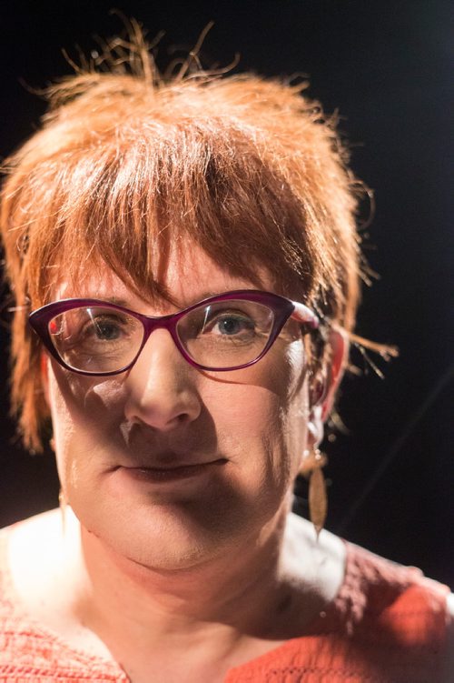 MIKAELA MACKENZIE / WINNIPEG FREE PRESS
Playwright Lara Rae poses for a portrait in the Rachel Browne Theatre a week before her show, Dragonfly, opens in Winnipeg on Friday, March 8, 2019. 
Winnipeg Free Press 2019.