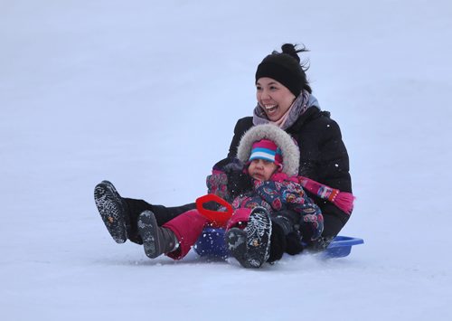 RUTH BONNEVILLE / WINNIPEG FREE PRESS

Local Standup 

Ellen-Jean Lauzon and her daughter Ava-Rose (3yrs), speed down the toboggan hill at Westview Park in the warm weekend weather on Saturday. 

March 09, 2019
