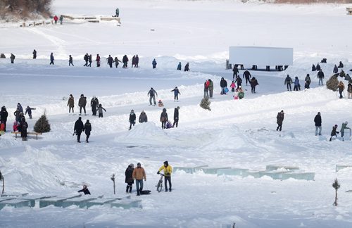 TREVOR HAGAN / WINNIPEG FREE PRESS
The skating trail broke a record for number of days open, Sunday, March 10, 2019.