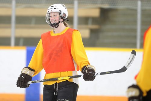 TREVOR HAGAN / WINNIPEG FREE PRESSManitoba Bisons' forward Karissa Kirkup (41) during practice at the University of Manitoba, Sunday, March 10, 2019.