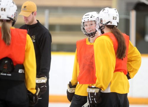 TREVOR HAGAN / WINNIPEG FREE PRESSManitoba Bisons' forward Karissa Kirkup (41) during practice at the University of Manitoba, Sunday, March 10, 2019.