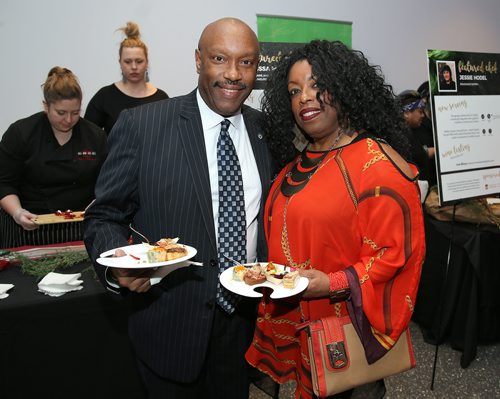 JASON HALSTEAD / WINNIPEG FREE PRESS

L-R: Winnipeg city councillor Markus Chambers and his sister Laurretta Boudreau at the Women, Wine and Food fundraiser for the Women's Health Clinic on International Womens Day on March 8, 2019 in Alloway Hall at Manitoba Museum. (See Social Page)