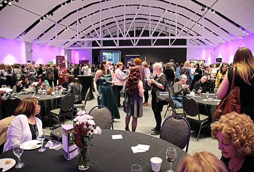 JASON HALSTEAD / WINNIPEG FREE PRESS

L-R: Attendees enjoy themselves at the Women, Wine and Food fundraiser for the Women's Health Clinic on International Womens Day on March 8, 2019 in Alloway Hall at Manitoba Museum. (See Social Page)