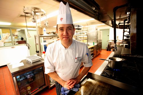 PHIL HOSSACK / WINNIPEG FREE PRESS - Instructor Michael Fitzhenry poses at a RRCC Kitchen in what will be an Indigenous Pop Up restaurant. See Anders' story. -  March 11, 2019.