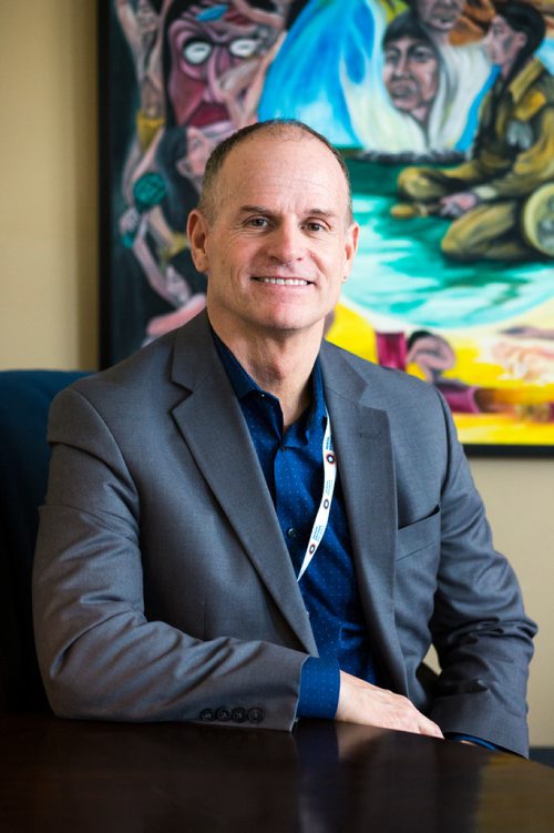 MIKAELA MACKENZIE / WINNIPEG FREE PRESS
Rick Lees, executive director of the Main Street Project, poses for a portrait in his office in Winnipeg on Wednesday, March 13, 2019. 
Winnipeg Free Press 2019.