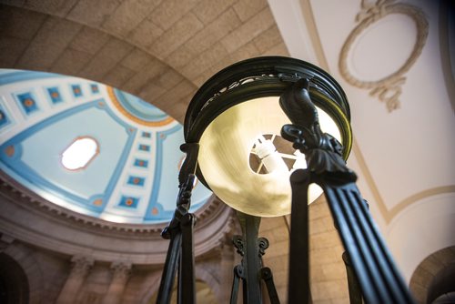 MIKAELA MACKENZIE / WINNIPEG FREE PRESS
Broken lights, which need to be custom made, at the Manitoba Legislative Building in Winnipeg on Friday, March 15, 2019. $10 million in annual funding was announced for the restoration and preservation of the building.
Winnipeg Free Press 2019.