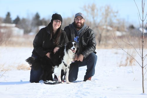 RUTH BONNEVILLE / WINNIPEG FREE PRESS

Pet page - foster dog Bobby,

Photo of foster couple  Dallas and Chris Offenloch at George Olive Nature Park  in (Transcona) with foster dog Bobby, a border collie who has been in foster care with Manitoba Underdogs Rescue for 2.5 years.

See Ashley Prest story. 

March 16,, 2019
