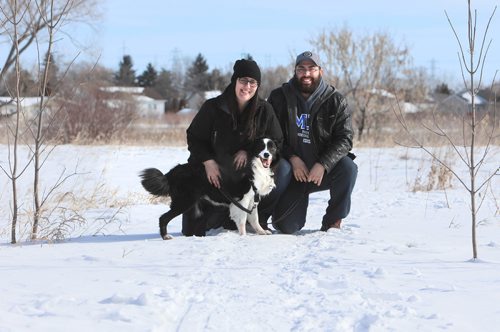 RUTH BONNEVILLE / WINNIPEG FREE PRESS

Pet page - foster dog Bobby,

Photo of foster couple  Dallas and Chris Offenloch at George Olive Nature Park  in (Transcona) with foster dog Bobby, a border collie who has been in foster care with Manitoba Underdogs Rescue for 2.5 years.

See Ashley Prest story. 

March 16,, 2019
