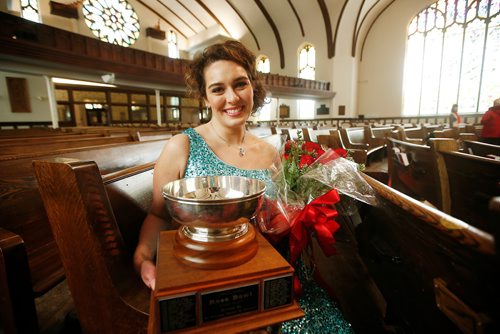 JOHN WOODS / WINNIPEG FREE PRESS
Winnipeg Music Festival Rose Bowl winner Jessica Kos-Whicher is photographed after the Gala Concert at Westminster Chtuch in Winnipeg Sunday, March 17, 2019.