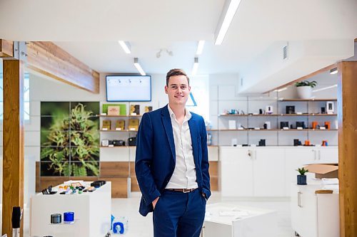 MIKAELA MACKENZIE / WINNIPEG FREE PRESS
John Arbuthnot, CEO of Delta 9 Cannabis, poses in the new store in Osborne Village in Winnipeg on Wednesday, March 20, 2019. 
Winnipeg Free Press 2019.