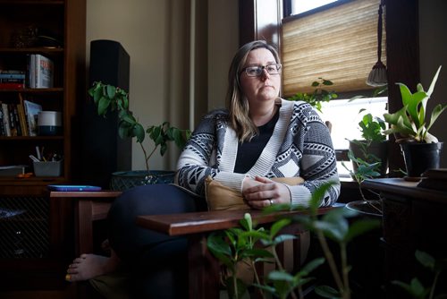 MIKE DEAL / WINNIPEG FREE PRESS
Basia Sokal, ex-president of the Winnipeg Labour Council. She quit her job yesterday citing frustration with and misogyny among her male union brothers.
190320 - Wednesday, March 20, 2019.