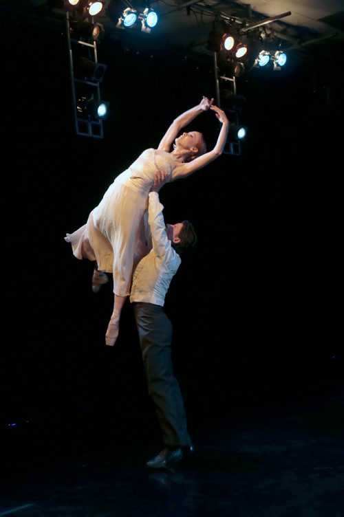 PHIL HOSSACK / WINNIPEG FREE PRESS - Dmitri Dovgoselets and Elizabeth Lamont perform the "Claire de Lune Pas de deus Wednesday evening as the RWB unveiled their Milestone 80th Season. See Erin's story.  - March20, 2019.