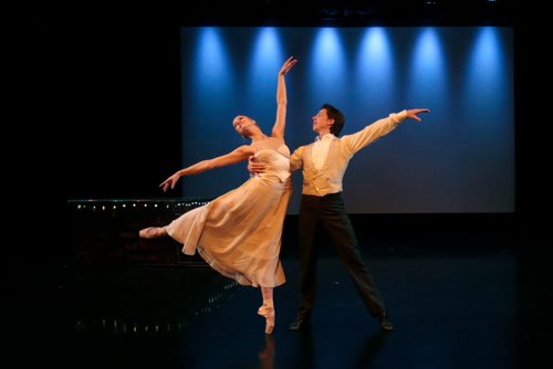 PHIL HOSSACK / WINNIPEG FREE PRESS - Dmitri Dovgoselets and Elizabeth Lamont perform the "Claire de Lune Pas de deus Wednesday evening as the RWB unveiled their Milestone 80th Season. See Erin's story.  - March20, 2019.