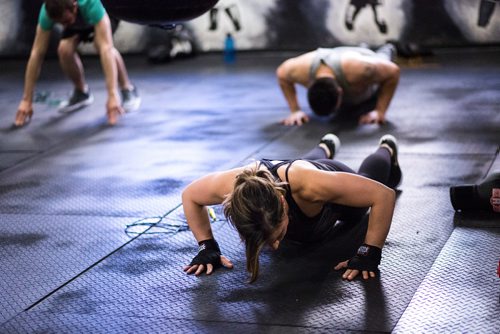 MIKAELA MACKENZIE / WINNIPEG FREE PRESS
Sabrina Carnevale, new health columnist, does a lunch hour class at the at Pan Am Boxing Club in Winnipeg on Thursday, March 21, 2019. 
Winnipeg Free Press 2019.