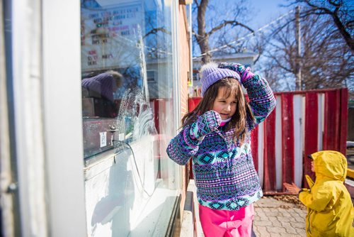 MIKAELA MACKENZIE / WINNIPEG FREE PRESS
Sheridan Hoeksema, five, is excited to be the very first to get a cone (before the official opening time) at Bridge Drive In on opening day in Winnipeg on Friday, March 22, 2019.
Winnipeg Free Press 2019.