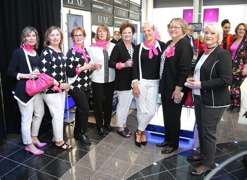 JASON HALSTEAD / WINNIPEG FREE PRESS

L-R: Cancer survivor models Carol Van Gerwen, Marge Lander, Cindy Stewart, Susan Dwilow, Jennifer Wilson, Jackie Hunter, Linda Scott and Hedie Epp on March 15, 2019, at the Nygard fashion show in support of breast cancer research and to preview the companys new spring/summer fashions at the Nygard Fashion Park store on Kenaston Boulevard. (See Social Page)