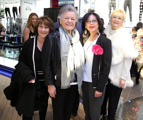 JASON HALSTEAD / WINNIPEG FREE PRESS

L-R: Sandra Precourt, cancer survivor models Liisa Nygard and Roberta Smook, and Judy Baccus on March 15, 2019, at the Nygard fashion show in support of breast cancer research and to preview the companys new spring/summer fashions at the Nygard Fashion Park store on Kenaston Boulevard. (See Social Page)