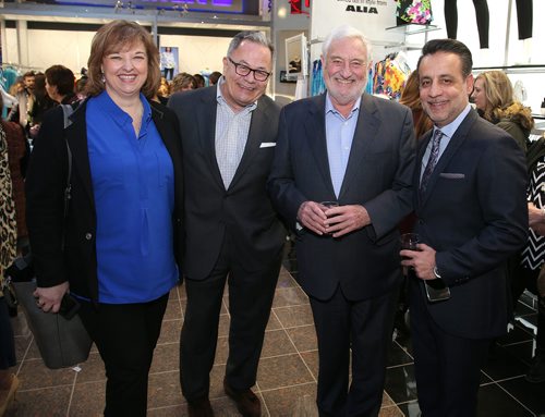 JASON HALSTEAD / WINNIPEG FREE PRESS

L-R: Dahna Sanderson (Nygard Style Direct), Henry McGuire (Nygard New York), Jim Bennett (Nygard vice-chairman) and Sajjad Hudda (Nygard CEO) on March 15, 2019, at the Nygard fashion show in support of breast cancer research and to preview the companys new spring/summer fashions at the Nygard Fashion Park store on Kenaston Boulevard. (See Social Page)