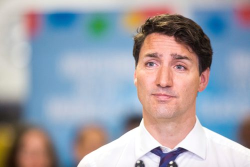 MIKAELA MACKENZIE / WINNIPEG FREE PRESS
Prime Minister Justin Trudeau announces the Canada Training Benefit and answers questions from the media at the Manitoba Institute of Trades and Technology in Winnipeg on Tuesday, March 26, 2019. 
Winnipeg Free Press 2019.