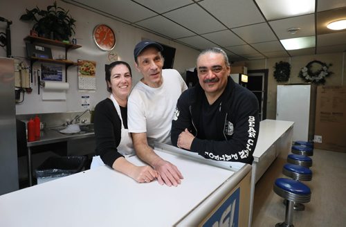 RUTH BONNEVILLE / WINNIPEG FREE PRESS


LOCAL - James Favel, Bear Clan Patrol 

Portrait personality photos for feature story on James Favel of the Bear Clan patrol .  Photo of James  at his favourite eatery, Angelo's Chip Shop, on Main Street and at the Bear Clan headquarters at 584 Selkirk Ave. 
Angelo and Susan Tiginagas with James at restaurant.  

See Doug Speirs story. 

March 26, 2019

