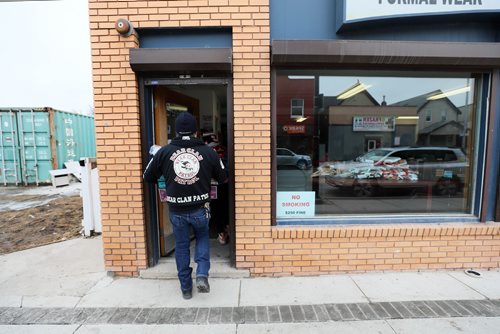 RUTH BONNEVILLE / WINNIPEG FREE PRESS


LOCAL - James Favel, Bear Clan Patrol 

Portrait personality photos for feature story on James Favel of the Bear Clan patrol .  Photos at the Bear Clan headquarters at 584 Selkirk Ave. 
Photo of James carrying in donated food items.

See Doug Speirs story. 

March 26, 2019

