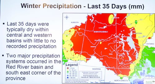 MIKAELA MACKENZIE / WINNIPEG FREE PRESS
Infrastructure Minister Ron Schuler speaks about the flood outlook at the Hydrologic Forecast Centre in Winnipeg on Wednesday, March 27, 2019. For Jessica Botelho-Urbanski story.
Winnipeg Free Press 2019.